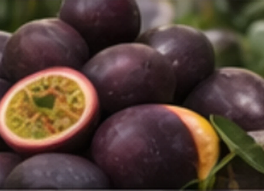 Fresh passion fruits